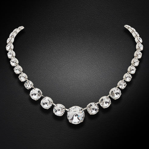 Vestuvinė kaklo papuošalas "Vasara" su Swarovski™ kristalais